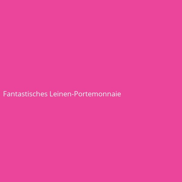 Fantastisches Leinen-Portemonnaie