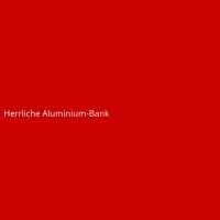 Herrliche Aluminium-Bank